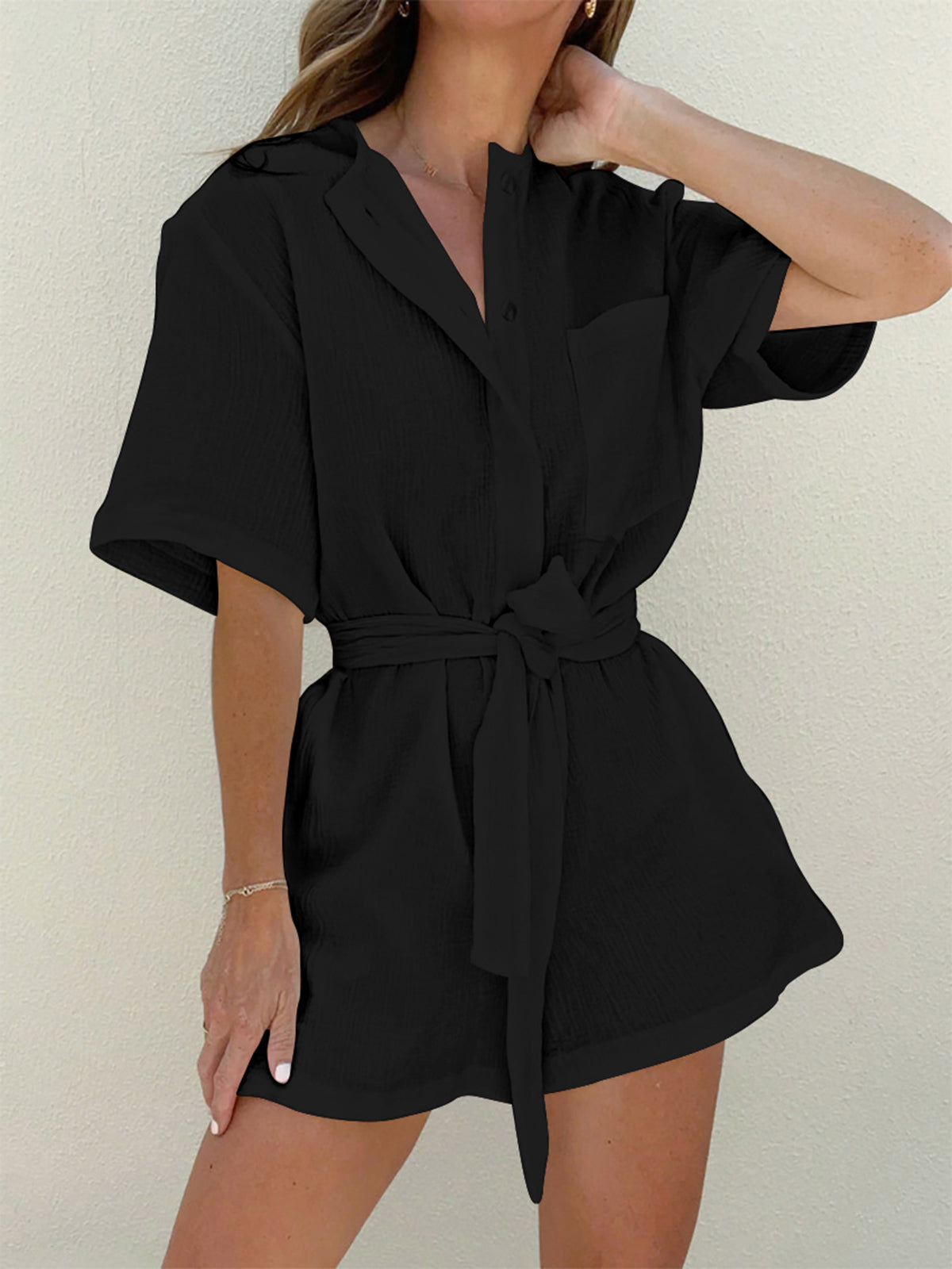 Jumpsuit van katoen