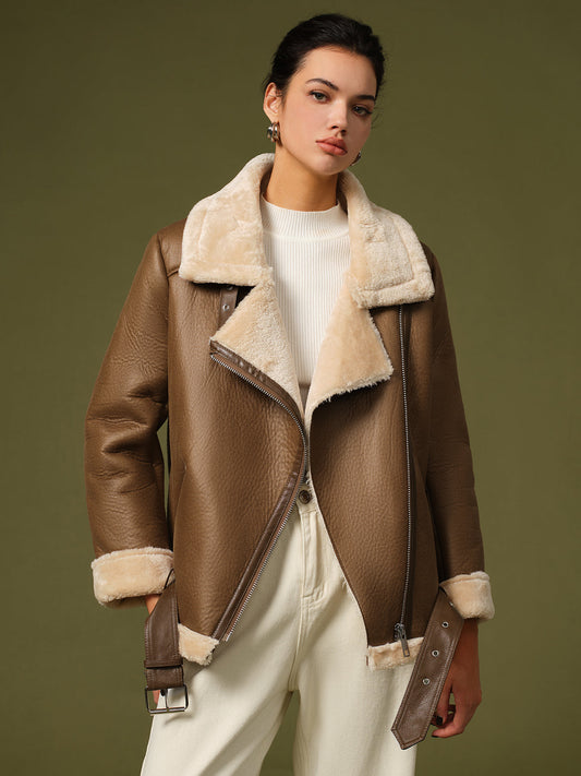 Zachte fleece jas met rits