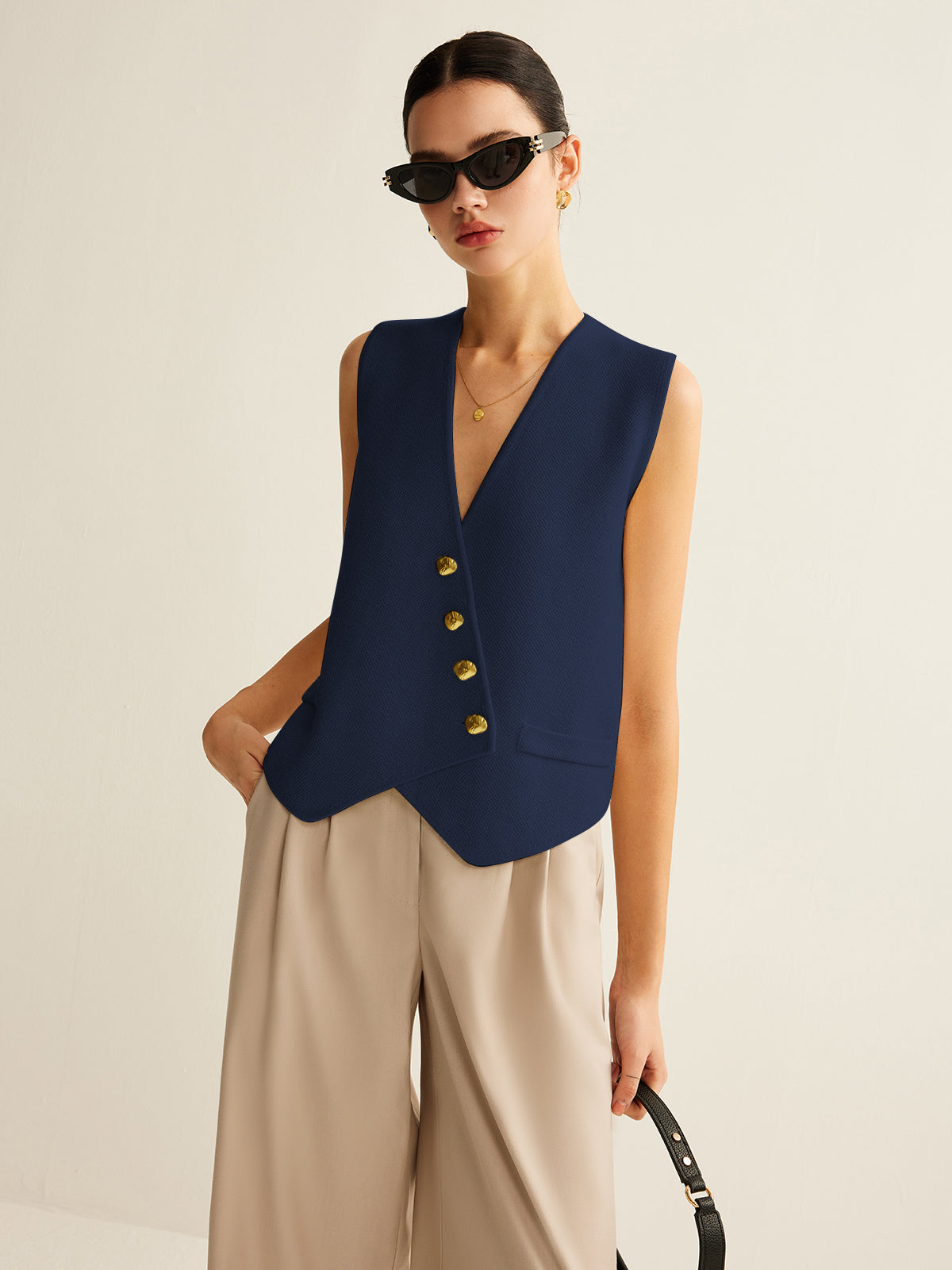 Blazer zonder mouwen