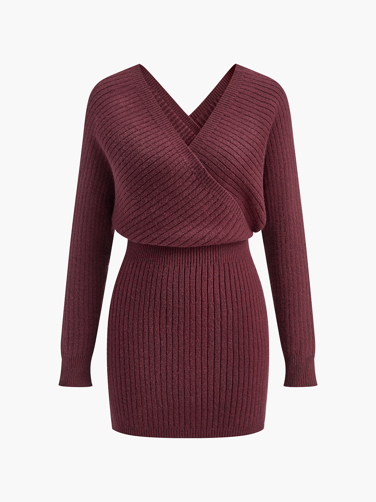 Knitwear jurk V-hals
