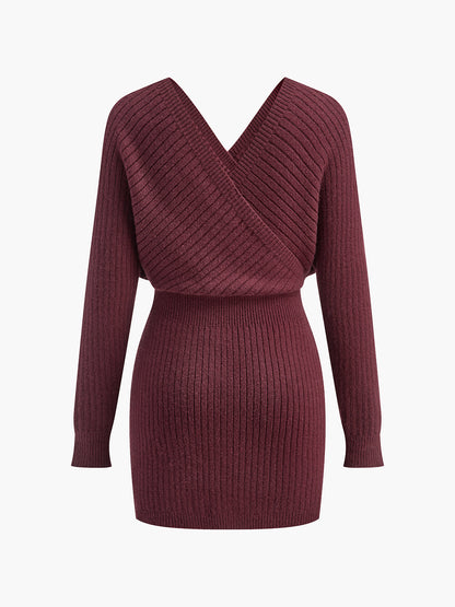 Knitwear jurk V-hals